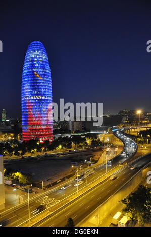 Barcelona, Spain. 12th May, 2013. View of the office complex Torre Agbar in Barcelona, Spain, 12 May 2013. Fotoarchiv für ZeitgeschichteS.Steinach/dpa/Alamy Live News Stock Photo