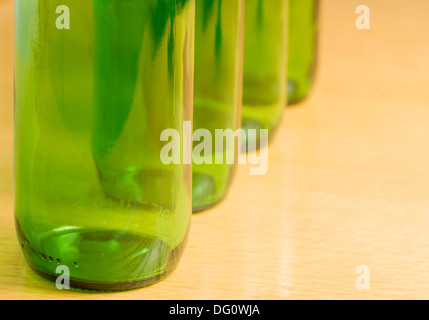 Download Four Green Glass Bottles Of Beer On Dark Lighted Background Close Up Stock Photo Alamy Yellowimages Mockups