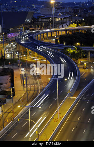 Barcelona, Spain. 13th May, 2013. View of the traffic at Placa de les Glories Catalanes in Barcelona, Spain, 13 May 2013. Fotoarchiv für ZeitgeschichteS.Steinach/dpa/Alamy Live News Stock Photo