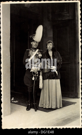 Foto Ak Margarita von Griechenland, Gottfried von Hohenlohe Langenburg, 1931; Stock Photo