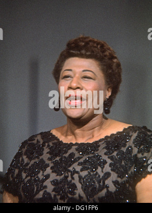 ELLA FITZGERALD (1917-1996)  US jazz singer about  1980 Stock Photo