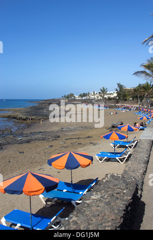 Playa Bastian, Costa Teguise, Lanzarote, Canary Islands Stock Photo