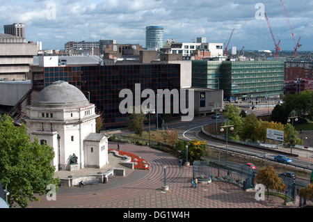 View from Library of Birmingham rooftop garden, Birmingham, UK Stock Photo