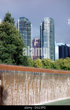 View across Downtown Park to Bellevue Seattle Stock Photo