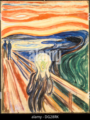 The Scream by Edvard Munch 1910 Stock Photo