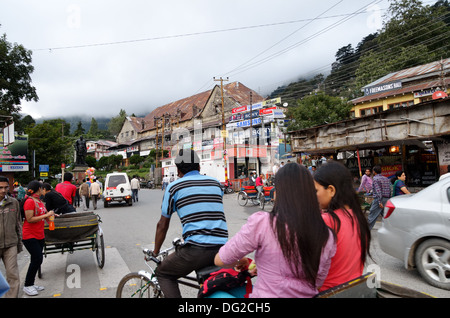 Nainital street, Uttarakhand, India Stock Photo