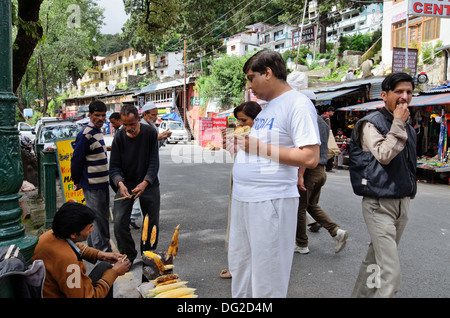 Nainital street, Uttarakhand, India Stock Photo