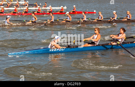 Canada,Ontario,Saint Catharines,Royal Henley Regatta, rowers at the gate ready for a meet Stock Photo