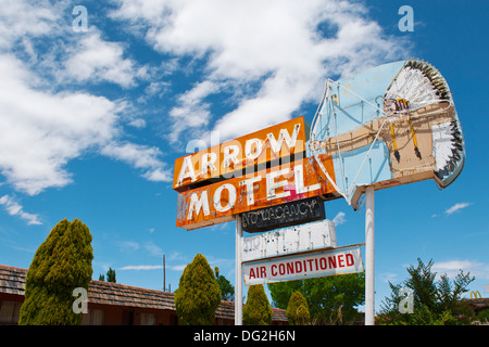 Old Motel Sign Stock Photo