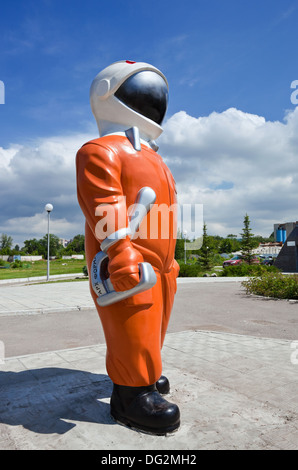 Sculpture "Cosmonaut" Stock Photo