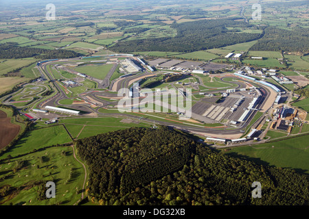 aerial view of Silverstone race track circuit in Northamptonshire