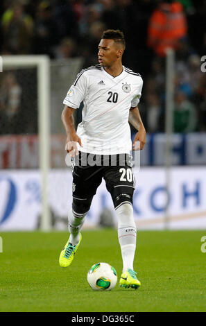Cologne Germany 11th Oct. 2013,  Qualifying match for  FIFA Football World Cup 2014 Brasil in RheinEnergie stadium, Germany vs Republic of Ireland 3:0 -- Jerome Boateng (GER) Stock Photo