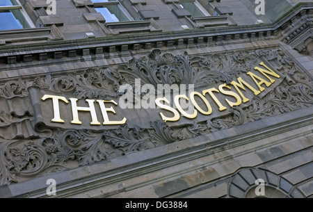 The old Scotsman Newspaper building Northbridge Edinburgh Scotland UK Stock Photo