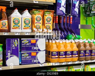 Home Depot Cleaning Products Store Display, NYC Stock Photo