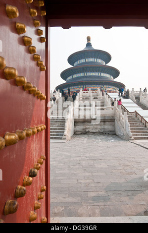 Hall of Prayer for Good Harvests in taoist Temple of Heaven, Beijing, China Stock Photo