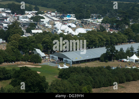 Aerial picture of Goodwood Speed Festival 2013 Stock Photo