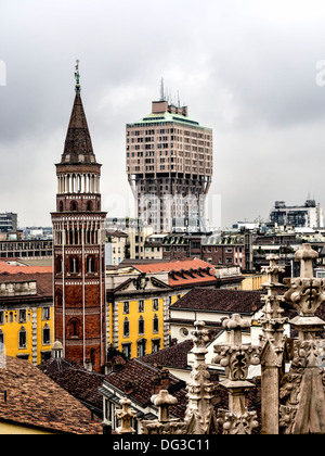 Torre Velasca in Milan, Italy Stock Photo