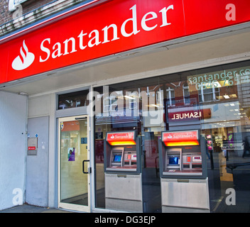 Santander bank, Woolwich Town Centre, London, England, United Kingdom Stock Photo