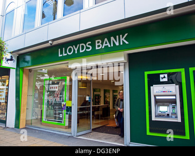 Exterior of Lloyds Bank, Woolwich Town Centre, London, England, United Kingdom Stock Photo
