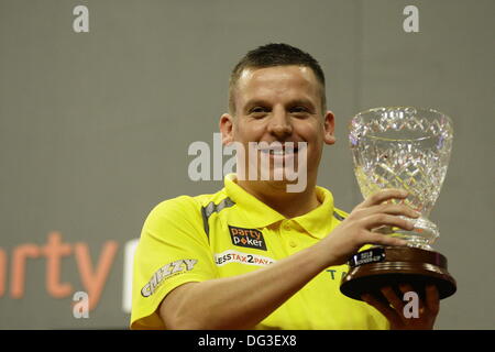 Dublin, UK. 13th Oct, 2013. PDC Party Poker World Grand Prix  Darts  -The Final:  Dave Chisnall lost 6-0 to 11th times champion Phil Taylor at the Cirtwest Hotel, Dublin, Ireland Credit:  Michael Cullen/Alamy Live News Stock Photo