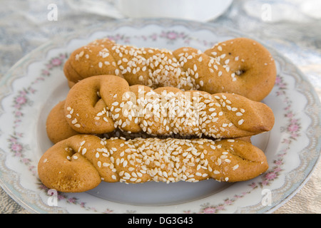 europe, greece, dodecanese, patmos island, typical biscuits Stock Photo