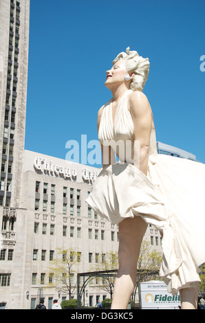 Marilyn Monroe statue in Chicago, Illinois USA. Stock Photo