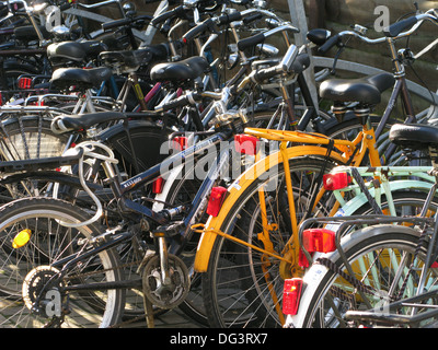 many bicycles at Central Station Maastricht Netherlands