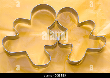 Gingerbread cutters, couple Stock Photo