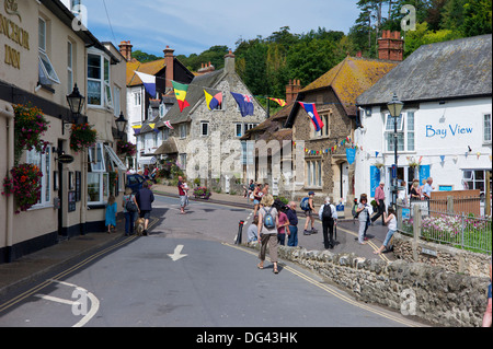 Beer village during Regatta Week, Devon, England, United Kingdom, Europe Stock Photo