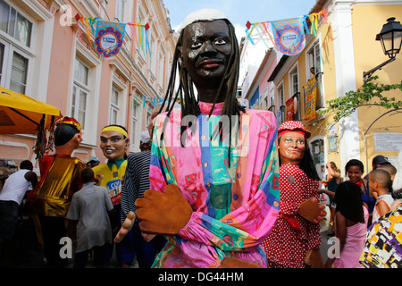 Costumes in parade at Salvador carnival, Bahia, Brazil, South America Stock  Photo - Alamy