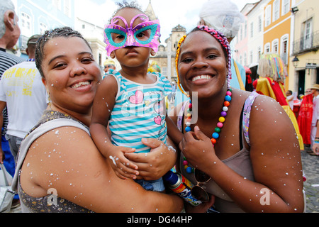 Children At Salvador Carnival In Pelourinho, Bahia, Brazil, South ...