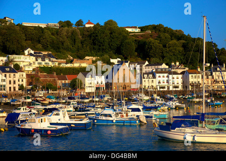 St. Aubin's Harbour, St. Aubin, Jersey, Channel Islands, Europe Stock Photo