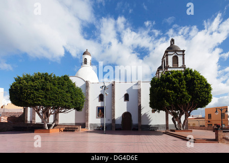 Iglesia de la Candelaria church at the Plaza Candelaria, Ingenio, Gran Canaria, Canary Islands, Spain, Europe Stock Photo