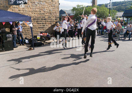 Kern Morris dancers perform at Otley Folk Festival 2013, England UK Stock Photo