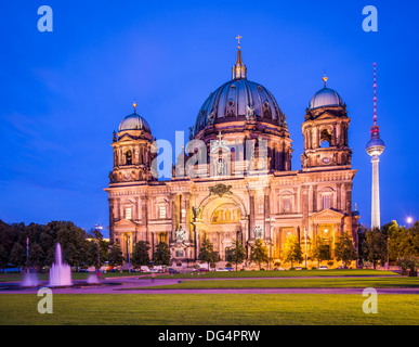 Berlin Cathedral in Berlin, Germany. The church's formation dates back to 1451.
