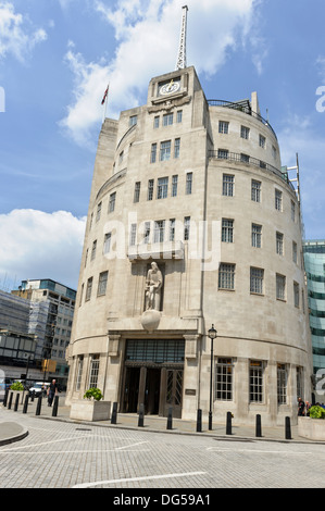 BBC - Broadcasting House, London, England, United Kingdom. Stock Photo