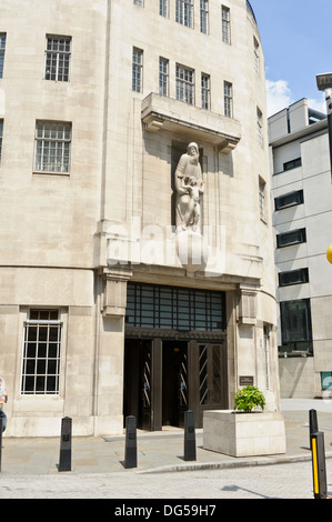 BBC - Broadcasting House, London, England, United Kingdom. Stock Photo