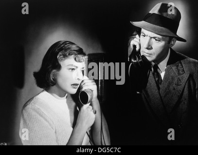 Ingrid Bergman and Charles Boyer, on-set of the Film, 'Arch of Triumph', by Enterprise Studios with Disbribution via United Artists, 1948 Stock Photo