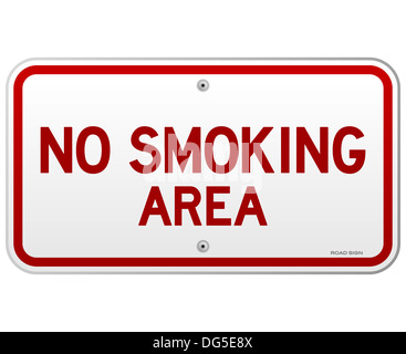 No Smoking Area Notice Stock Photo