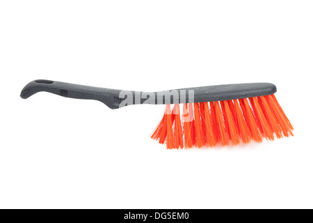 plastic orange brush isolated on white background Stock Photo