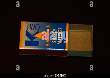 safety match matchbox Stock Photo