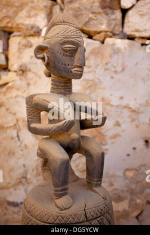 African Dogon sculpture made in wood. Stock Photo