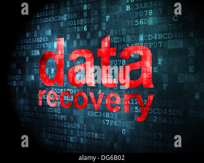 Information concept: Data Recovery on digital background Stock Photo