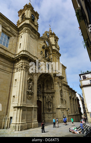 Basque country, Euskadi - San Sebastian. Santa Maria, St Mary of the Chorus. Stock Photo