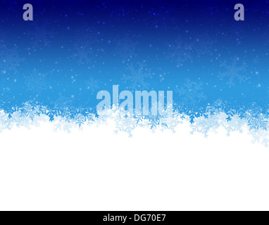 Abstract blue and white christmas background with snowflakes Stock ...