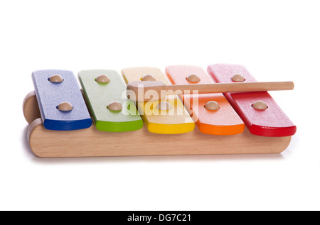 childs xylophone musical instrument studio cutout Stock Photo