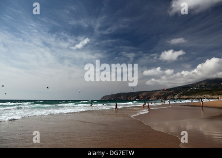 Guincho beach on a summer day Stock Photo