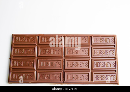 Hershey milk chocolate candy bar Stock Photo