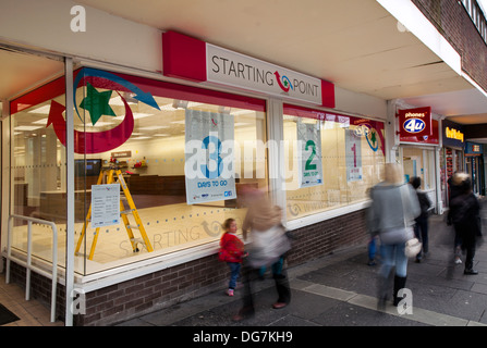 Starting Point is an innovative scheme launched by Town Centre Activities, a regeneration company for business start-ups Airdrie, North Lanarkshire,UK Stock Photo