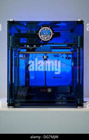 London, UK – 9 October 2013: one of the 3D printers used at the Inition, Everything in 3D demo studio in Shoreditch, East London. Stock Photo